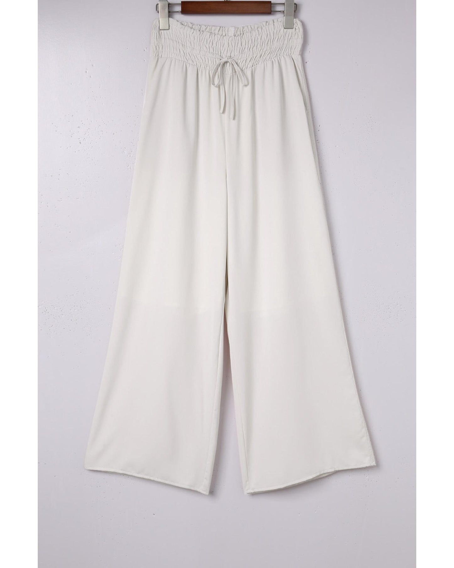 Azura Exchange Smocked High Waist Wide Leg Pants - M