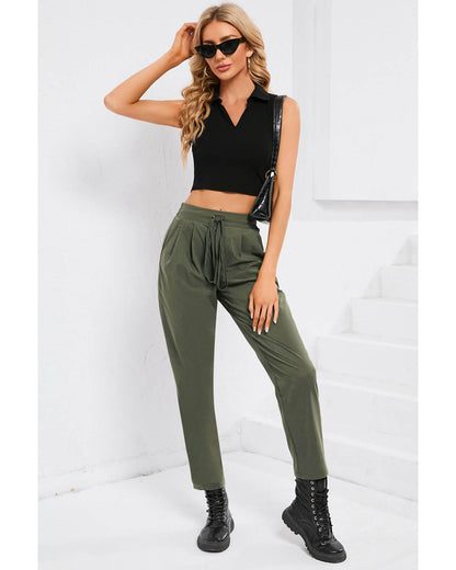 Azura Exchange Elastic Drawstring Waist Pants - XL