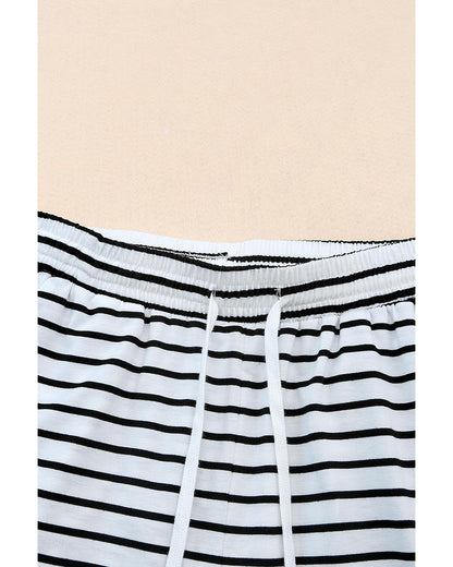 Azura Exchange Striped Wide Leg Pants - L