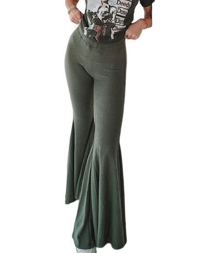 Azura Exchange High Waist Fit and Flare Pants - L