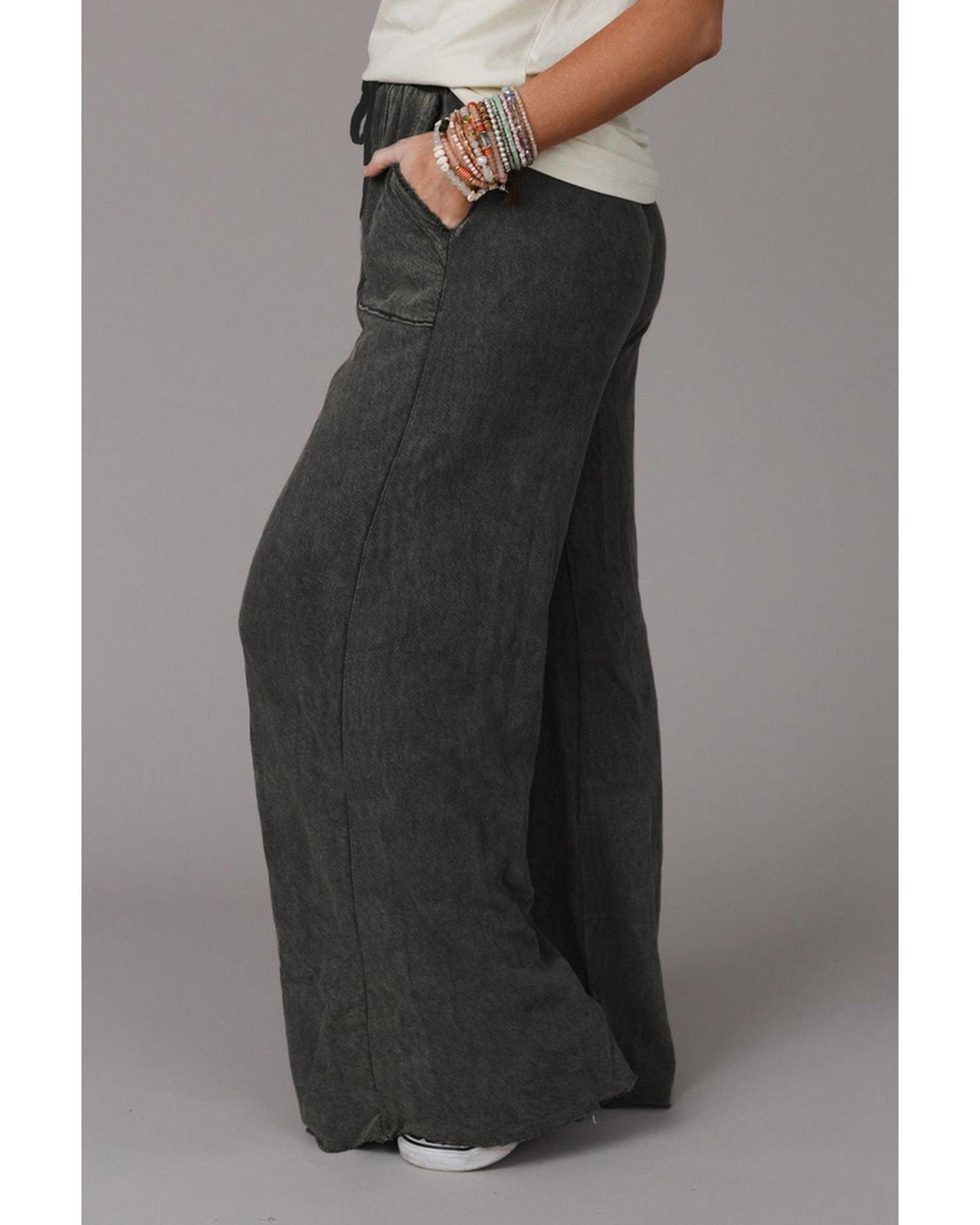 Azura Exchange Retro Wide Leg Pants - M