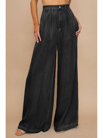 Azura Exchange Wide Leg Soft Denim Pants - 12 US