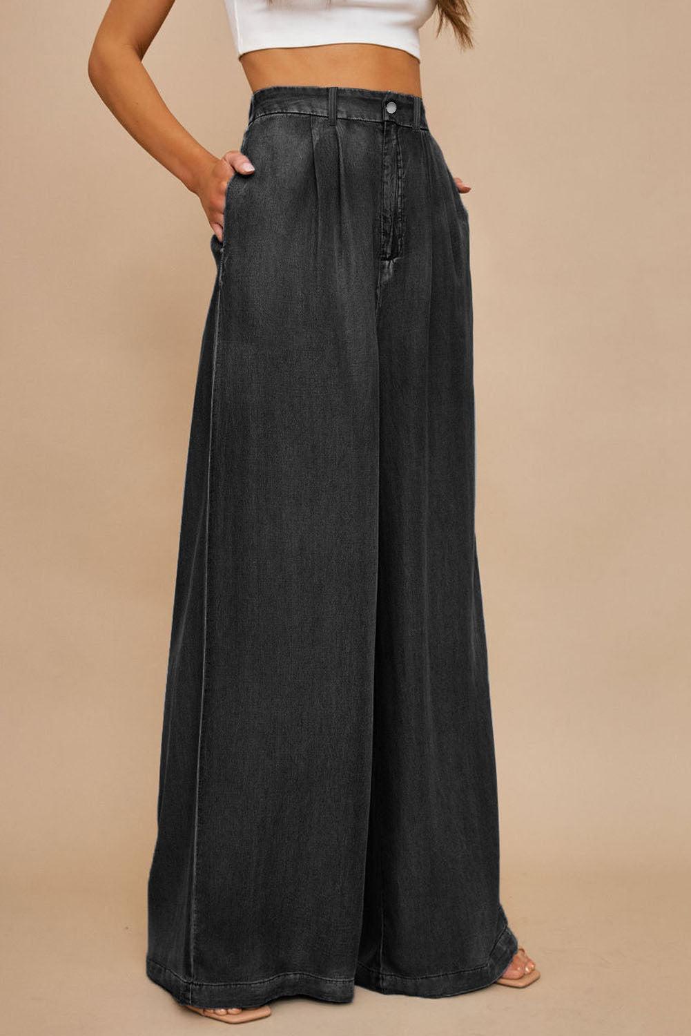 Azura Exchange Wide Leg Soft Denim Pants - 12 US