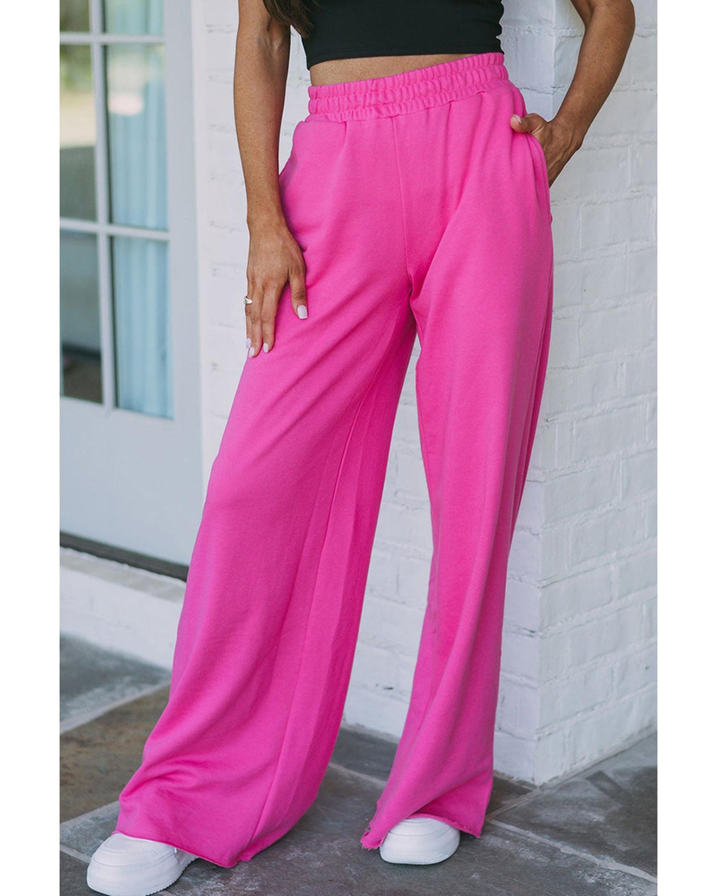 Azura Exchange Pocketed Wide Leg Pants - L