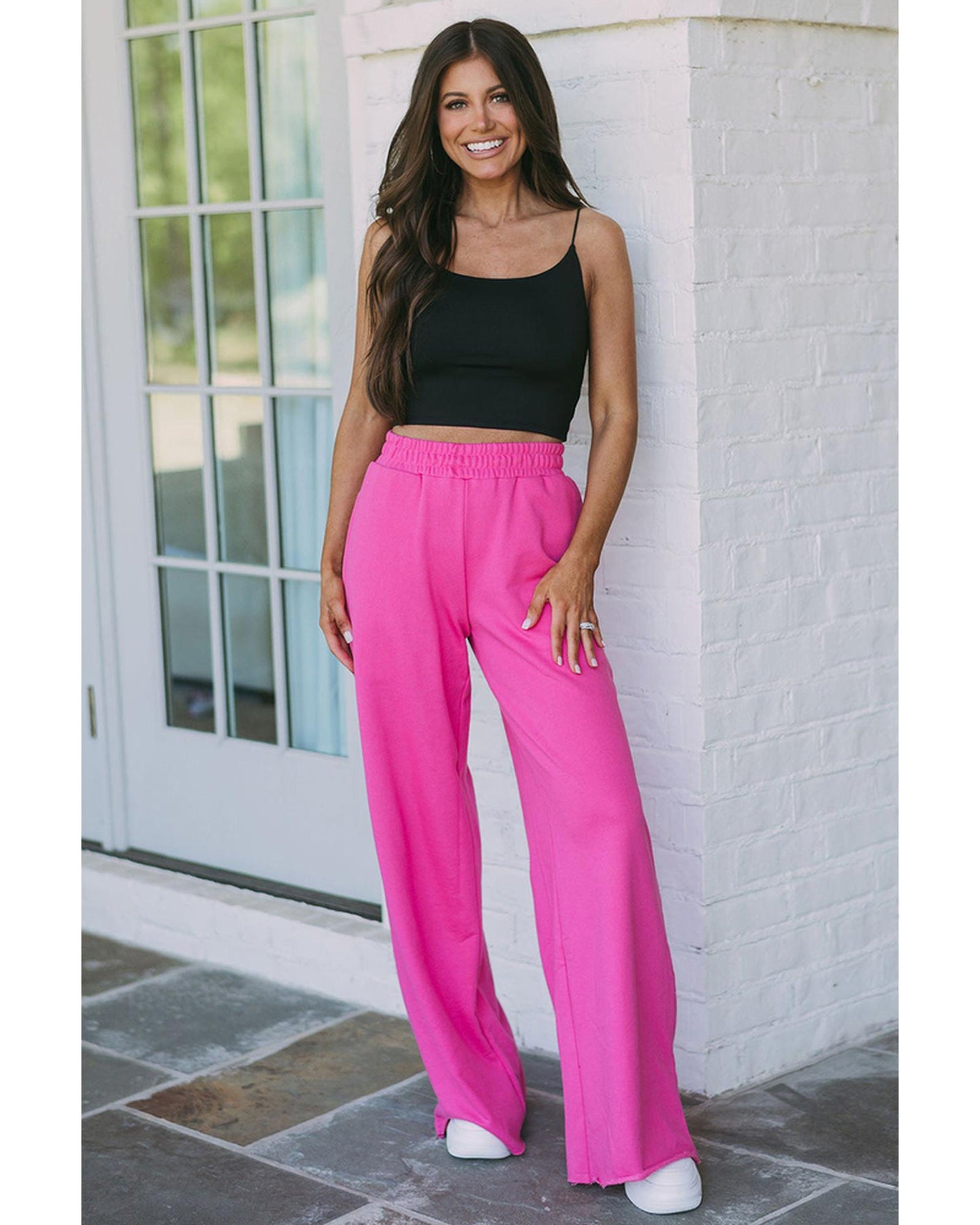 Azura Exchange Pocketed Wide Leg Pants - L