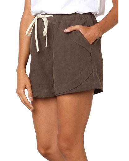 Azura Exchange Faylin Khaki Shorts - L