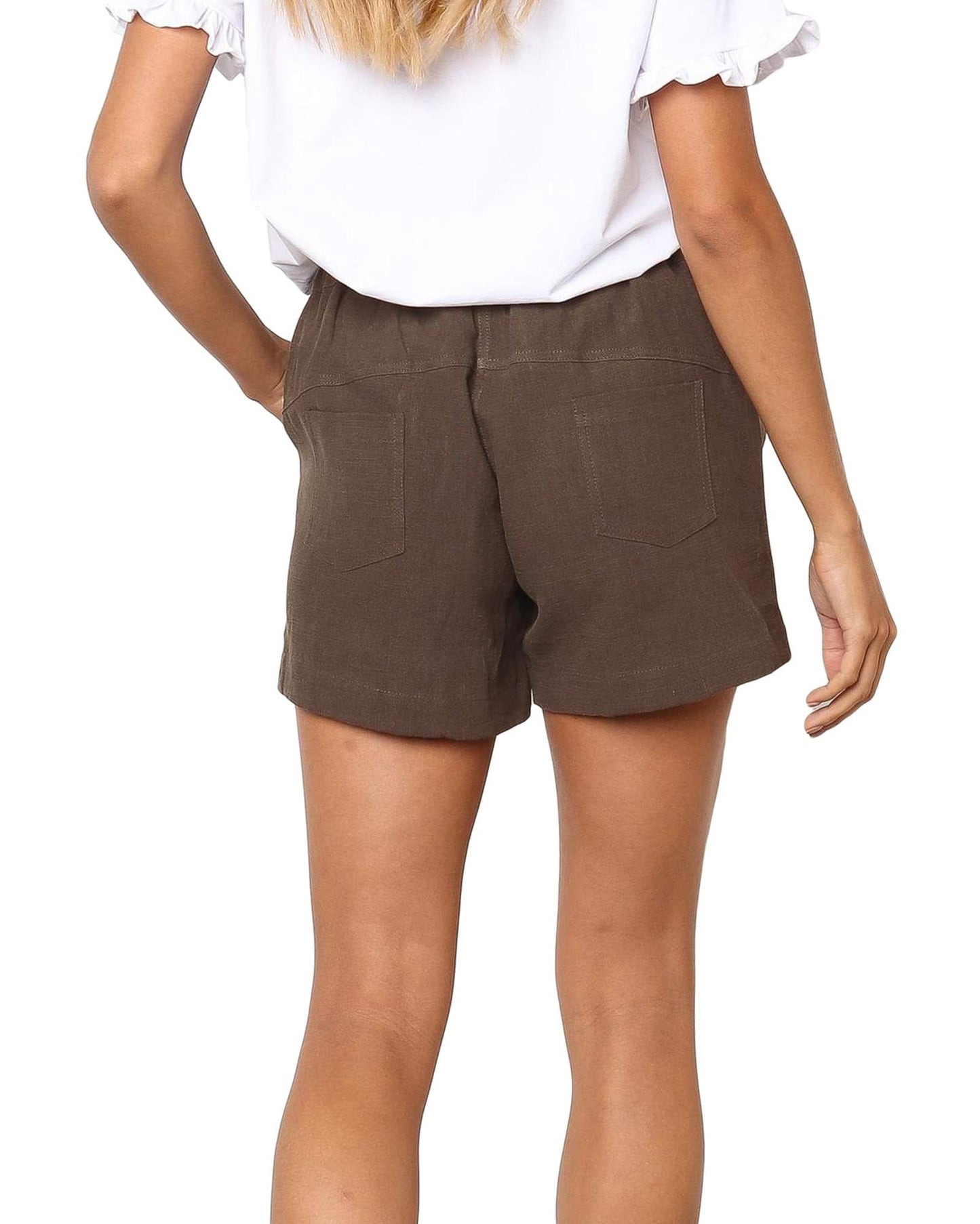 Azura Exchange Faylin Khaki Shorts - L