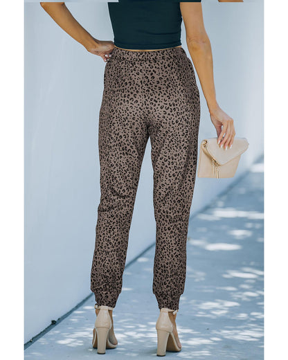 Azura Exchange Leopard Print Joggers - S