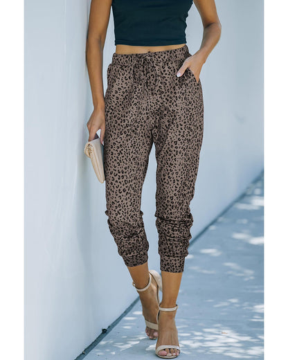 Azura Exchange Leopard Print Joggers - S