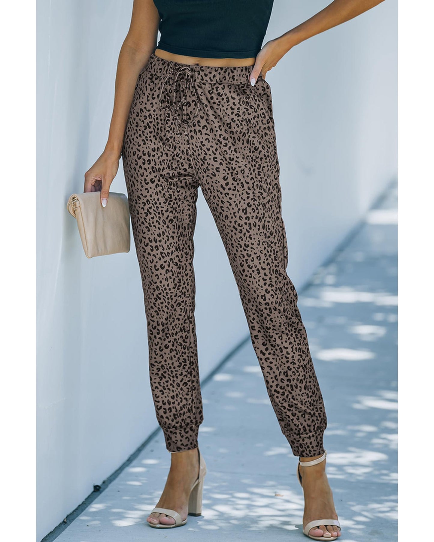 Azura Exchange Leopard Print Joggers - XL