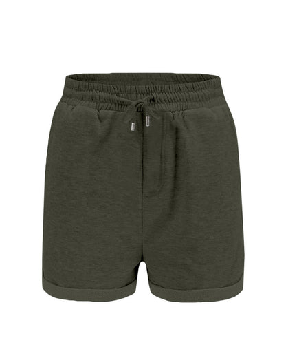 Azura Exchange Lounge Shorts with Tie Waist and Side Pockets - M