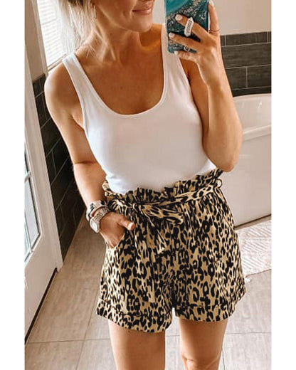 Azura Exchange Casual Animal Print Shorts - L