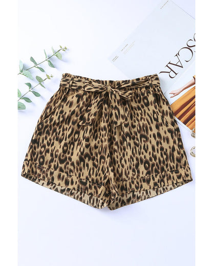 Azura Exchange Casual Animal Print Shorts - L