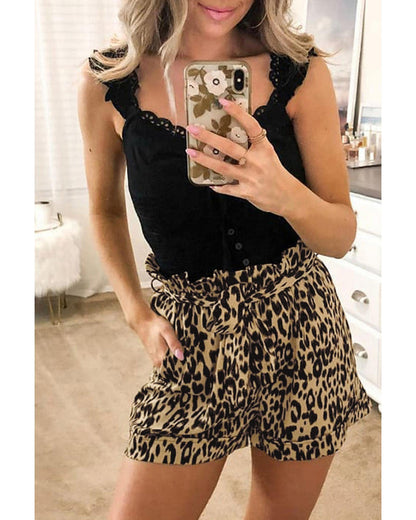 Azura Exchange Casual Animal Print Shorts - M