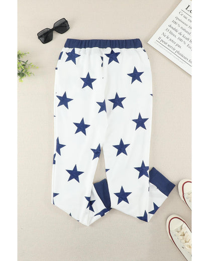 Azura Exchange Star Printed Joggers - L