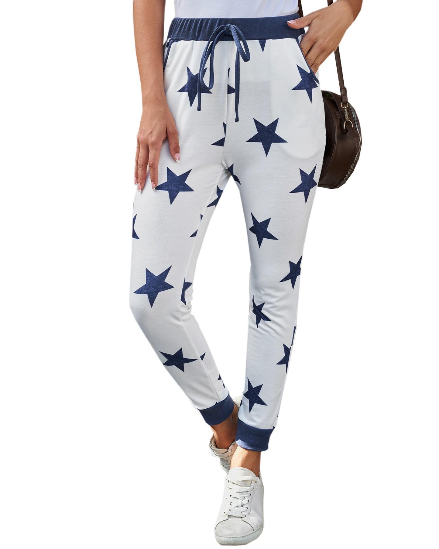 Azura Exchange Star Printed Joggers - M