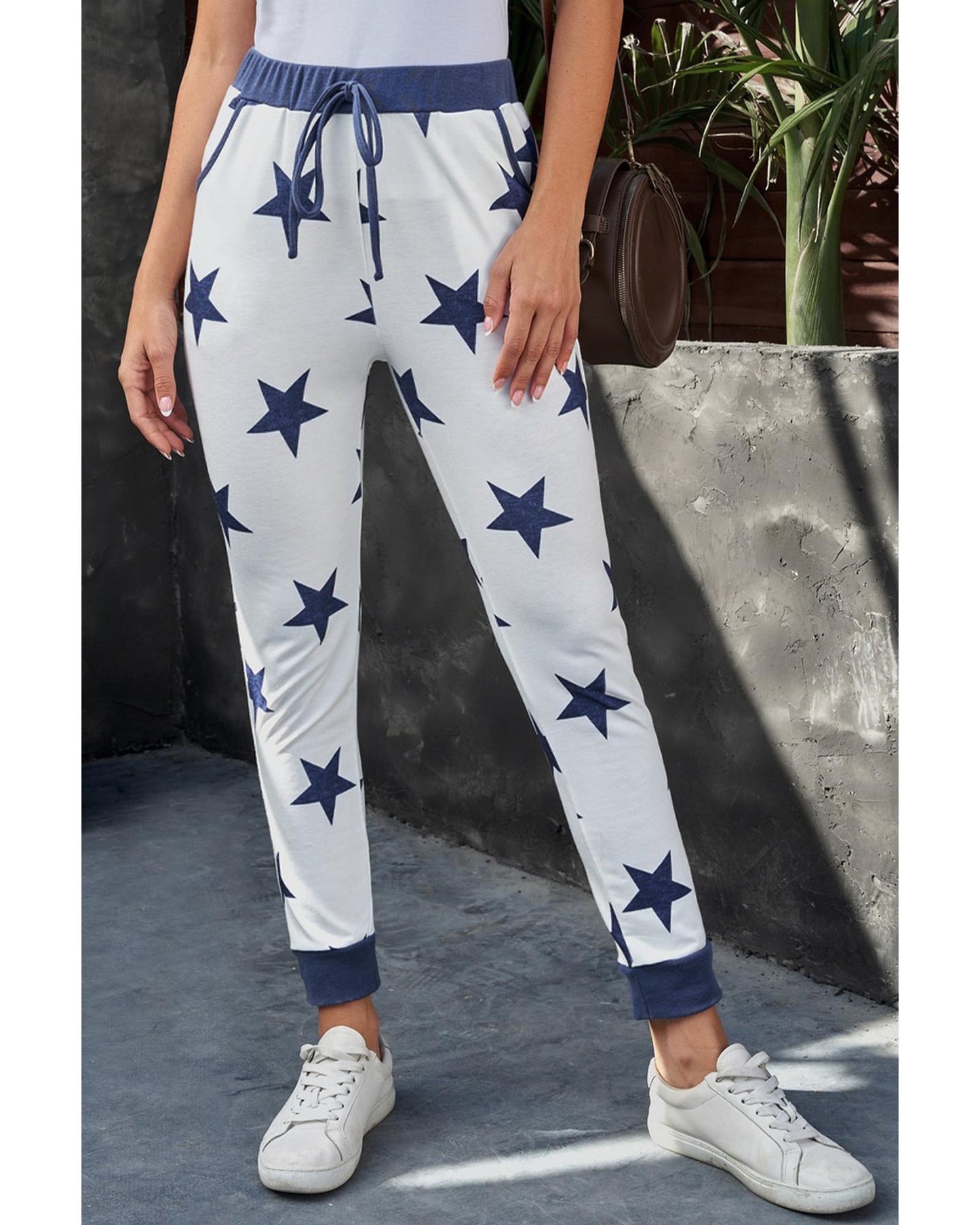 Azura Exchange Star Printed Joggers - S