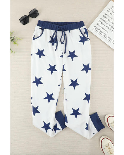 Azura Exchange Star Printed Joggers - S