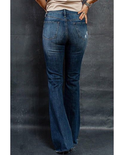 Azura Exchange Mid Rise Flare Jeans - S