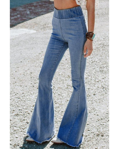 Azura Exchange High-Waisted Denim Jeans - M