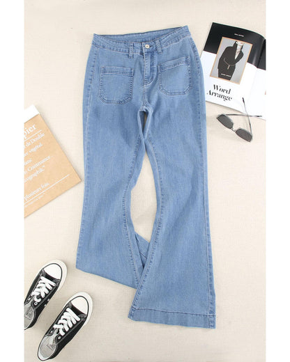 Azura Exchange Casual Vintage Flared Jeans - S