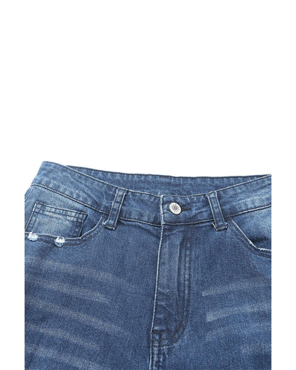Azura Exchange High Waist Distressed Skinny Jeans - L