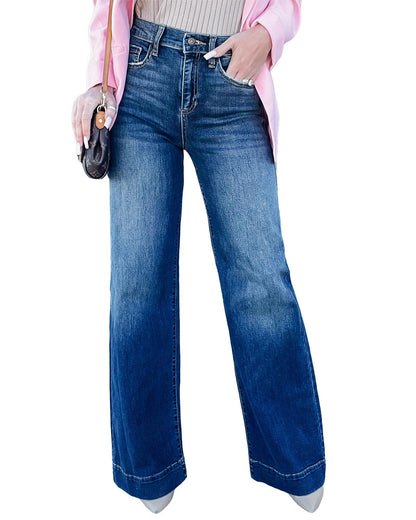 Azura Exchange Wide Leg High Rise Jeans - 6 US