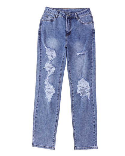 Azura Exchange Destroyed Boyfriend Jeans - 10 US