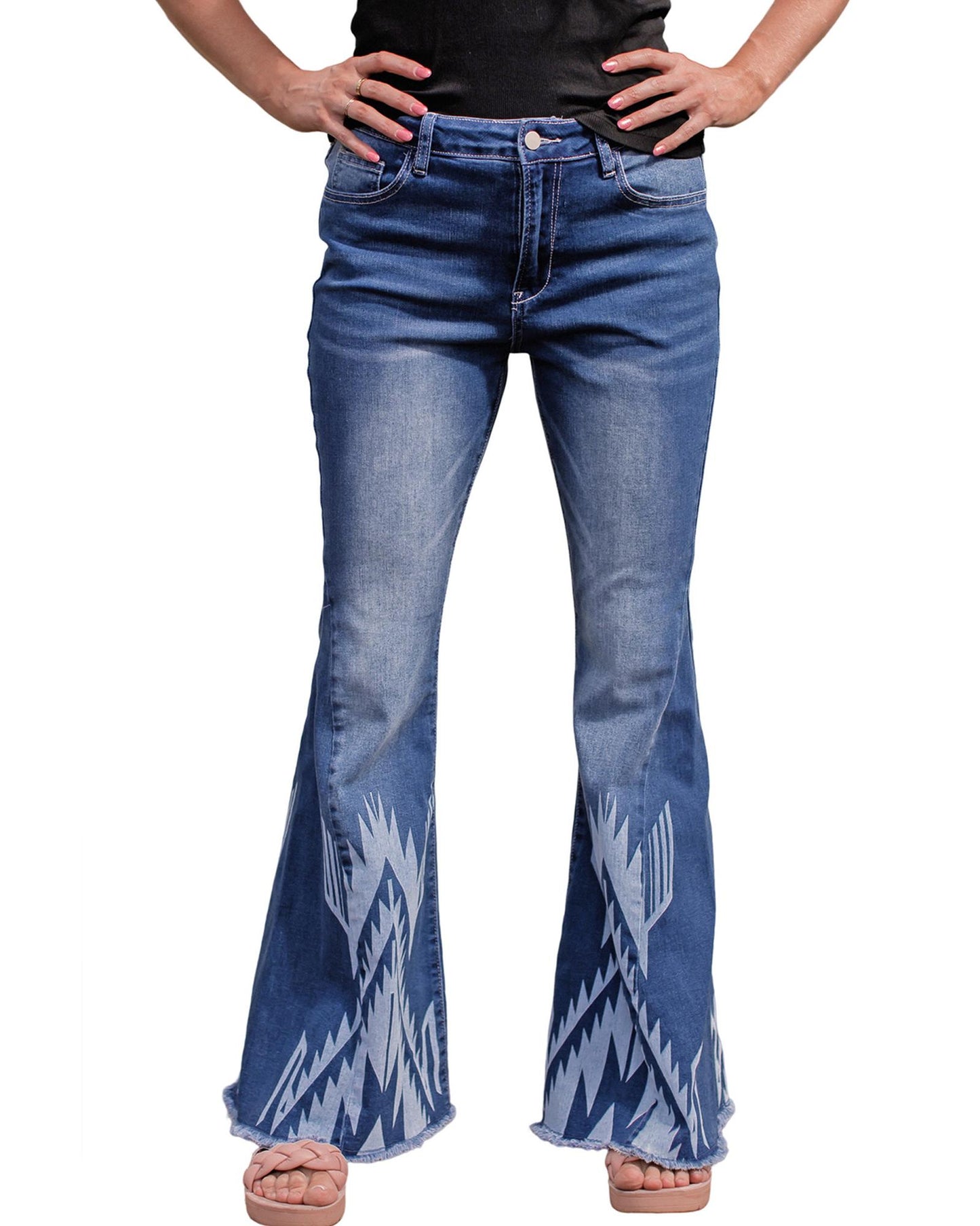 Azura Exchange High Rise Flare Jeans - 10 US