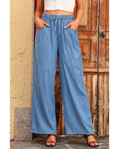 Azura Exchange Wide Leg Tencel Denim Pants - 14 US