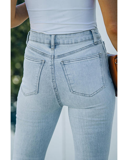 Azura Exchange Ripped Skinny Jeans - L