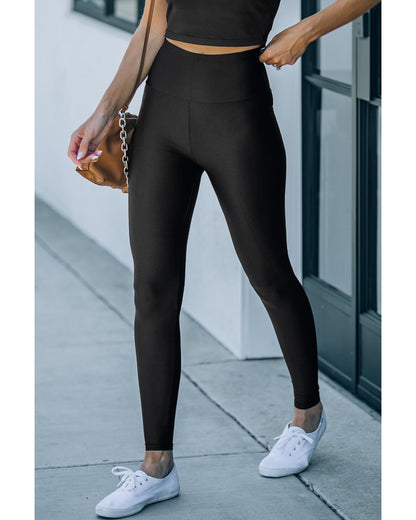 Azura Exchange High Rise Leggings with Waist Cincher - M