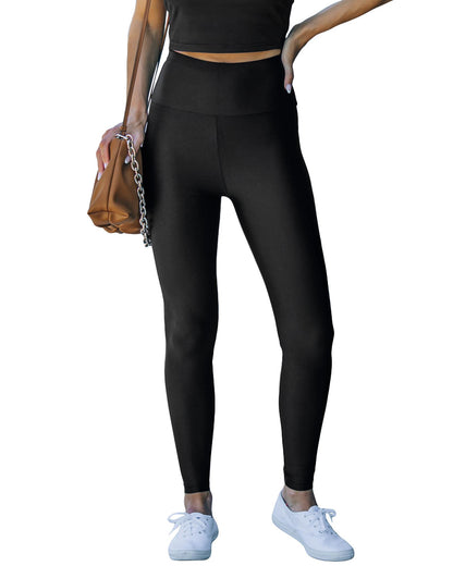 Azura Exchange High Rise Leggings with Waist Cincher - M