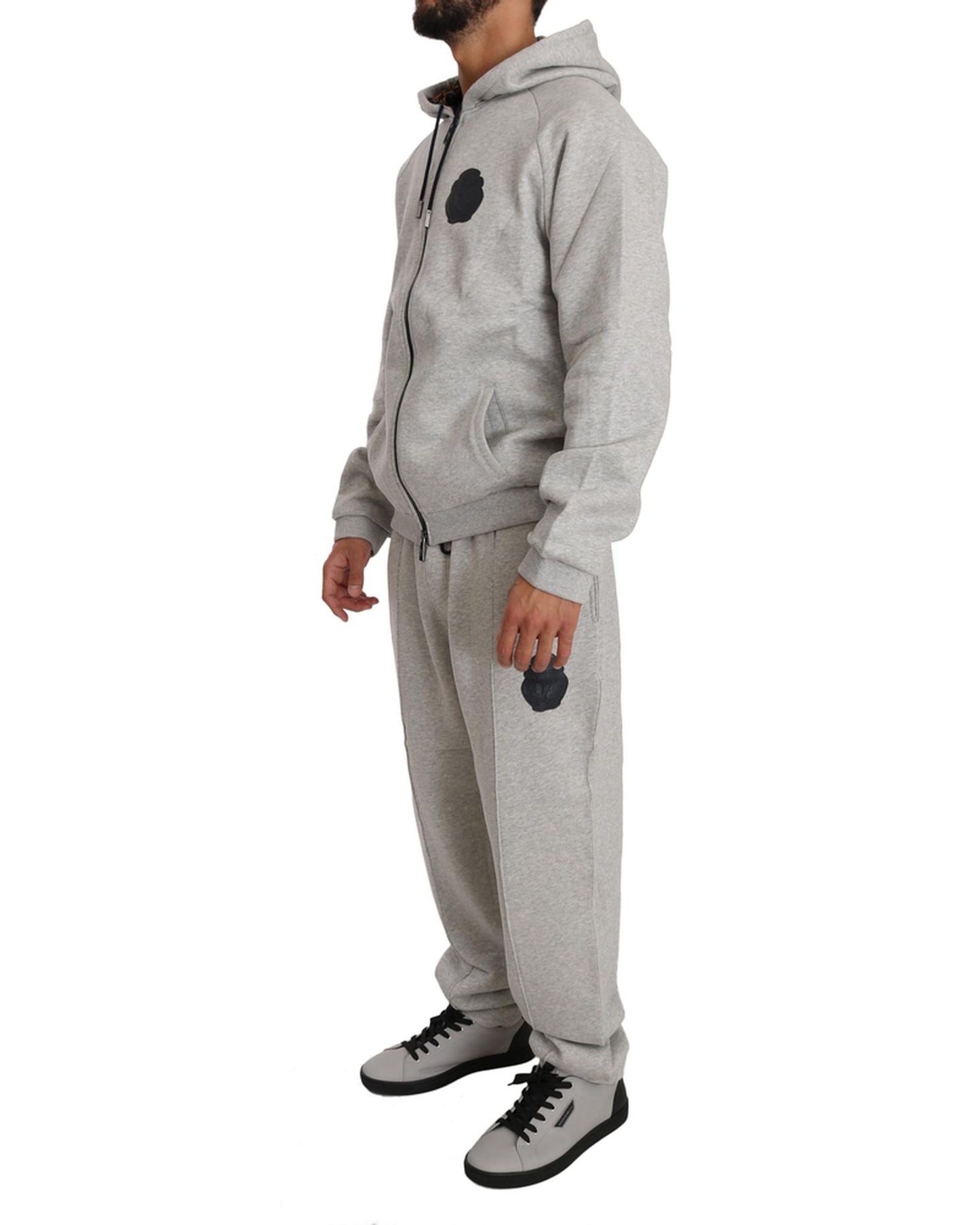 Billionaire Italian Couture Sweatsuit with Hooded Sweater and Elasticated Pants 2XL Men