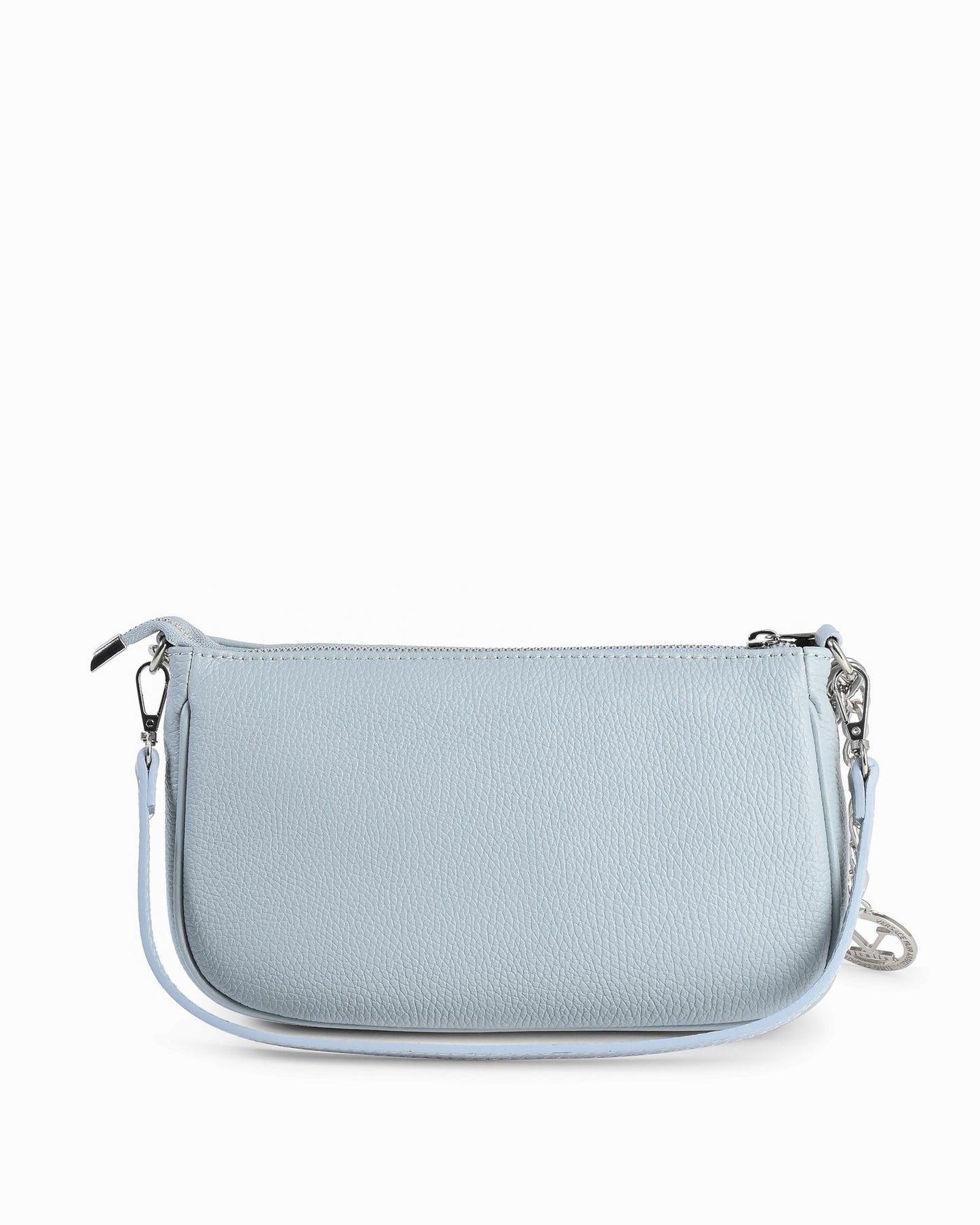Blue Leather Mini Bag - One Size
