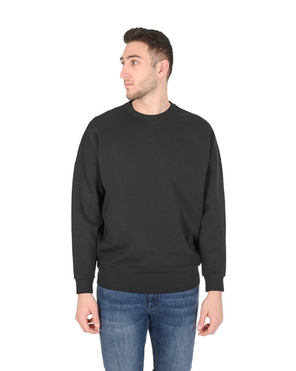 Hugo Boss Men's Black Cotton Blend Sweatshirt in Black - S