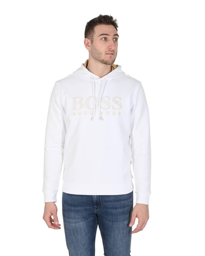 Hugo Boss Men's Cotton Blend Hugo Boss Sweatshirt in White - M