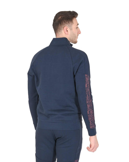 Hugo Boss Men's Navy Cotton Blend Sweatshirt in Navy blue - L