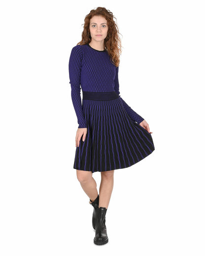 Hugo Boss Women's Blue Viscose-Polyester Dress in Blue - XS