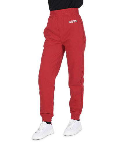 Hugo Boss Women's Cotton Red Womens Trousers in Red - S