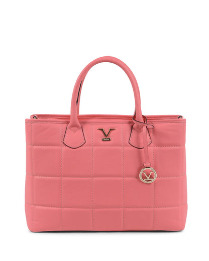 Leather Pink Handbag - One Size