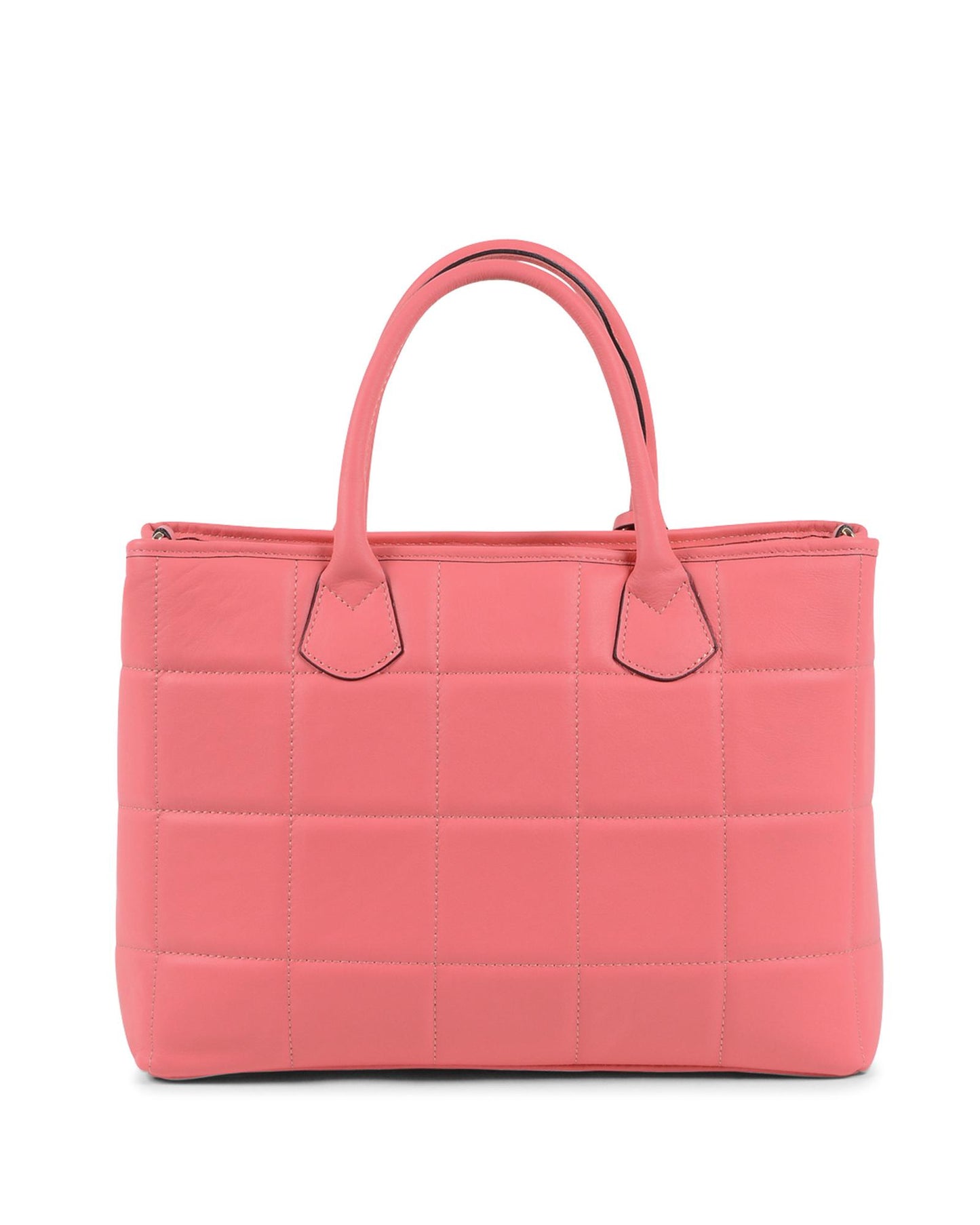 Leather Pink Handbag - One Size