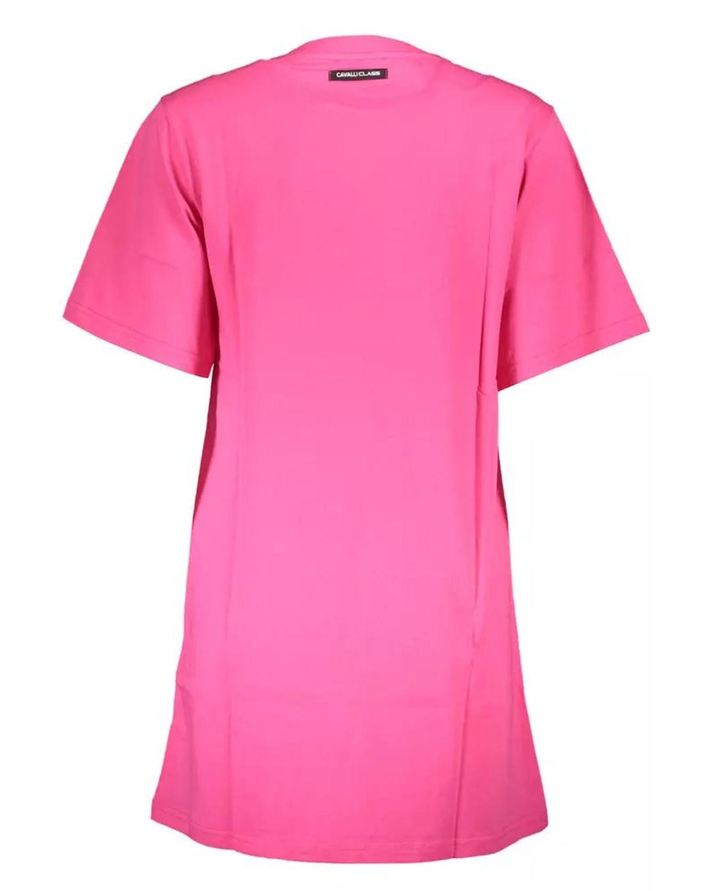 Cavalli Class Women's Pink Cotton Dress - M