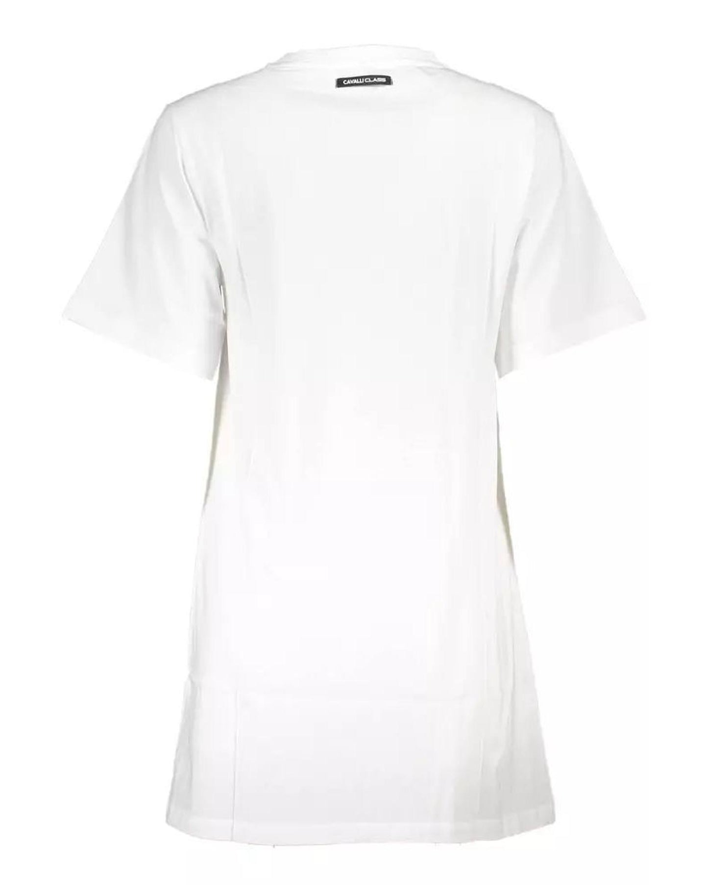 Cavalli Class Women's White Cotton Dress - M