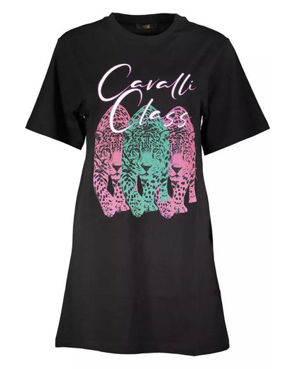 Cavalli Class Women's Black Cotton Dress - L
