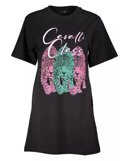 Cavalli Class Women's Black Cotton Dress - M