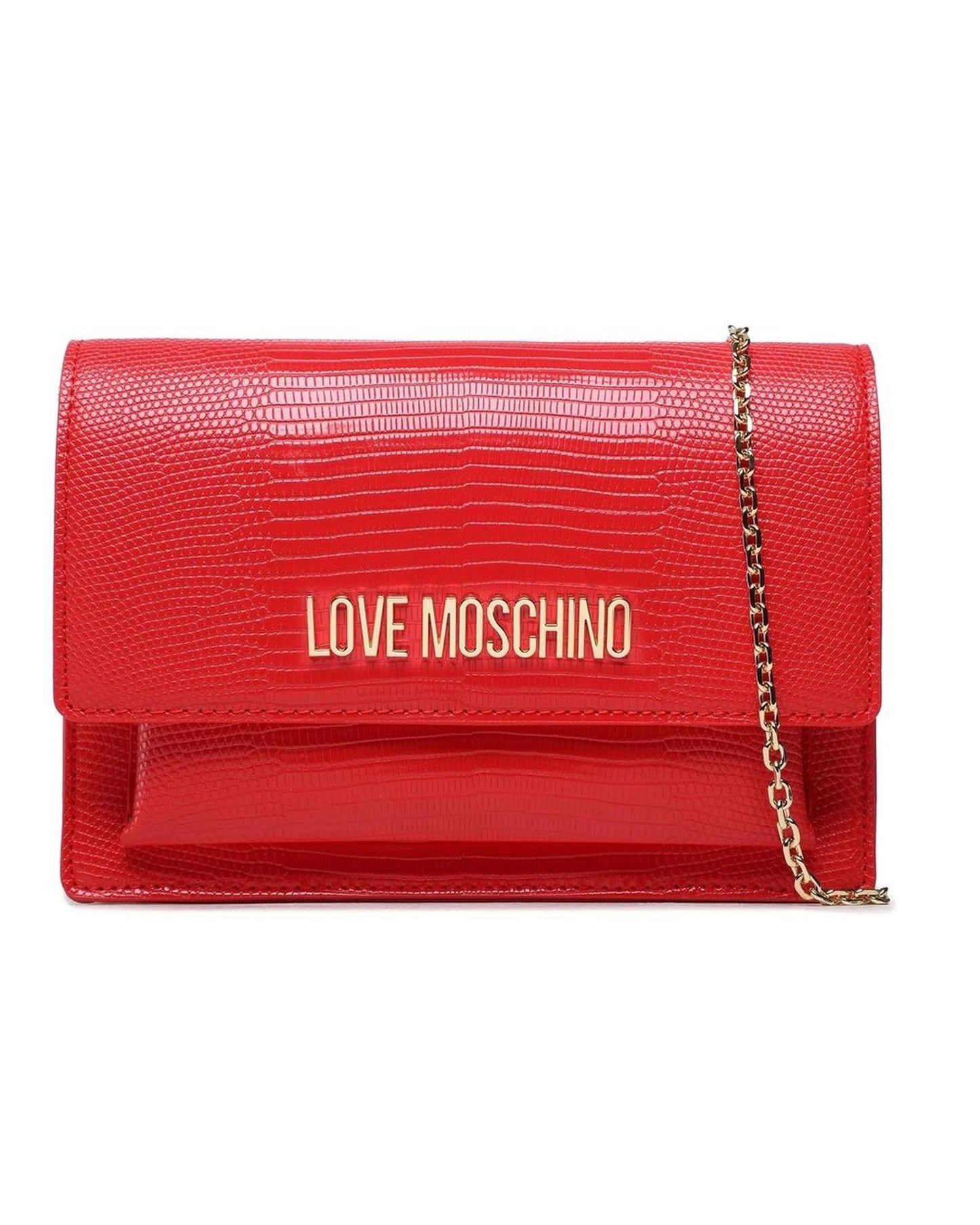 Love Moschino Women's Red Artificial Leather Crossbody Bag - One Size