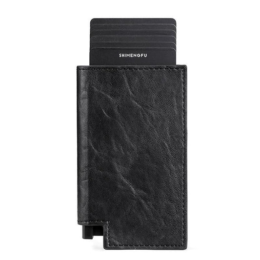 Pop-up Rfid Bifold Wallet with Card Holder - Black
