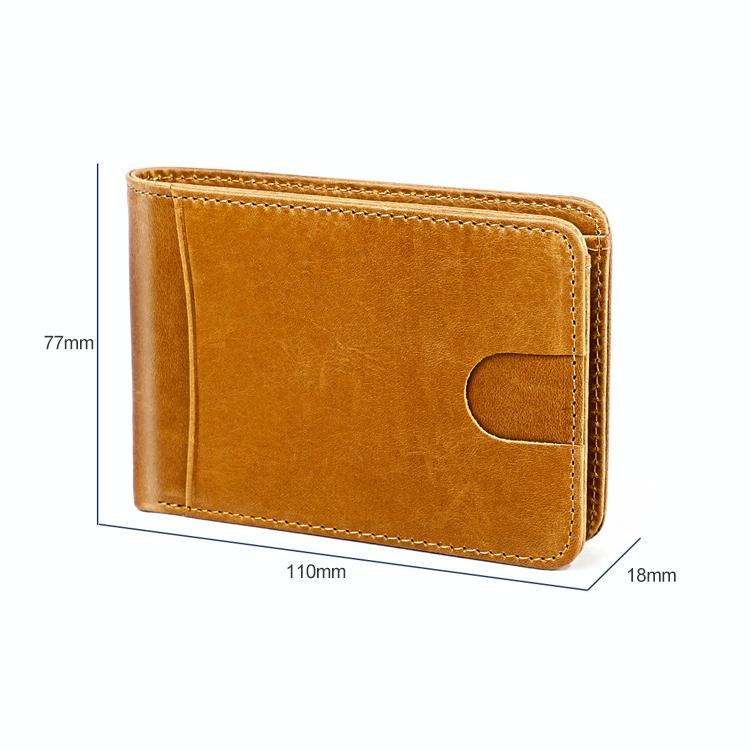 Leather Rfid Billfold Wallet - Mini Size - Black
