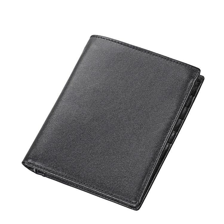 Leather Rfid Passport Wallet - Multi-function - Yellowish-Brown